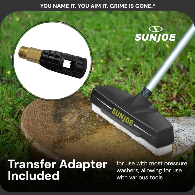 Sun Joe Portable Power Scrubber Broom Long Handle SPX Pressure