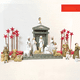 thumbnail image 1 of Conjunto de 20 piezas de adornos navideños con forma de manto del nacimiento de Jesús, regalo de Navidad de María, artesanías de resina, 1 of 4