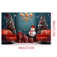 thumbnail image 4 of AuroraX Outdoor Rug Non-Slip Backing Christmas Soft Bathroom Mat Rug Minimalist 15x23 Inch Cartoon Christmas Pattern, 4 of 4