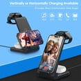 thumbnail image 4 of Cshidworld Wireless Charger for iPhone-23W 3 in 1 Fast Charging Station Compatible for iPhone 17/16e/15/14/13/12/11 Pro Max, AirPods 4/3/2/Pro, iWatch Series 2-11, Samsung Charger Stand, 4 of 9