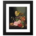 thumbnail image 2 of Edward Ladell 15x18 Black Modern Framed Museum Art Print Titled - Still Life with Peonies and a Glass of Wine, 2 of 5