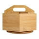 thumbnail image 1 of Organizador de escritorio perfecl soporte para teléfono giratorio de 360 grados de madera, 1 of 8