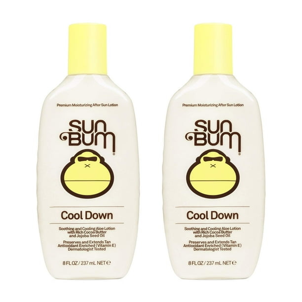 Loción para después del sol, gel Sun Bum Cool Down y aloe vera, 240 ml, 2 unidades