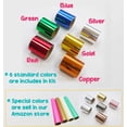 thumbnail image 4 of Hot Foil Embossing Stamping Pen with 6 Rolls Hot Foil Papers, USB Powered (with 4 Nibs) (Black), 4 of 6