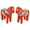 Orange, variant on Oktoberfest Haus Scandinavian Gift Outlet Orange Dala Horse Ceramic Salt and Pepper Shaker Set