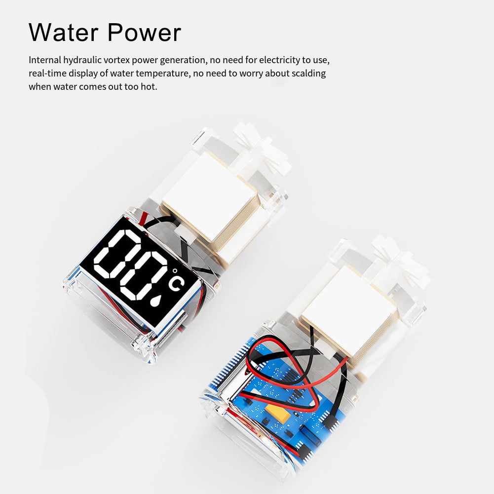 Shower Head LED Water Temperature Display Baby Bath Water Thermometer WaterPower