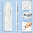 thumbnail image 6 of Luxury Bath Cushion, Full Body Bathtub Pillow with 160 Suction Cups, Bath Mat for Head and Neck Support, with Laundry Bag (White, 56.2" x 16.2"), 6 of 8