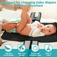 thumbnail image 3 of Portable Diaper Changing Pad Soft Polyester Baby Diaper Changing Mat with Wipes Pocket Versatile Portable Change Pad for Newborn Girl Boy, 3 of 11