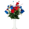 thumbnail image 5 of 3 Piece Red White and Blue Fake Floral and Ball Centerpiece Kit - For 4th of July, Memorial Day, Veteran's Day and Everyday Decor, 5 of 6