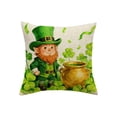 thumbnail image 2 of FcBaudy Pillow Case 17.7x17.7in St. Patrick's Day Printed Pillowcase Polyester pillowcase, 2 of 6