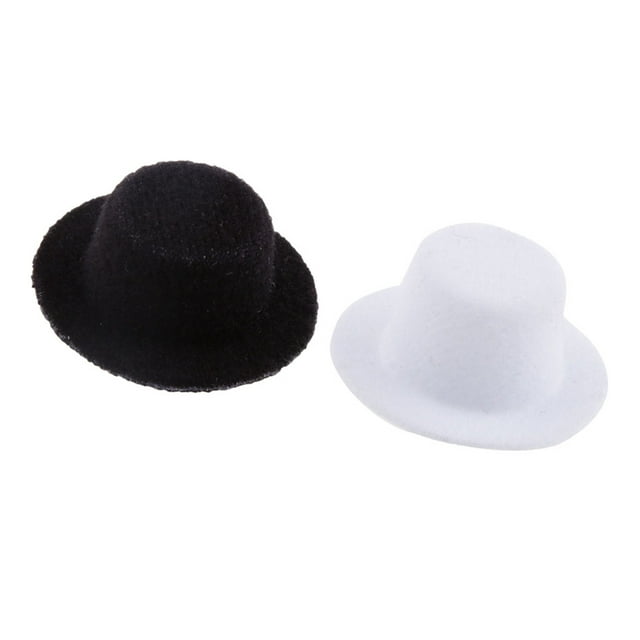 Mini sombrero de bombín Macarena 1:12 2 piezas