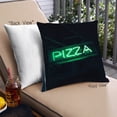 thumbnail image 1 of Ahgly Company Foods Pizza Outdoor Throw Pillow, 18 inch by 18 inch, 1 of 6