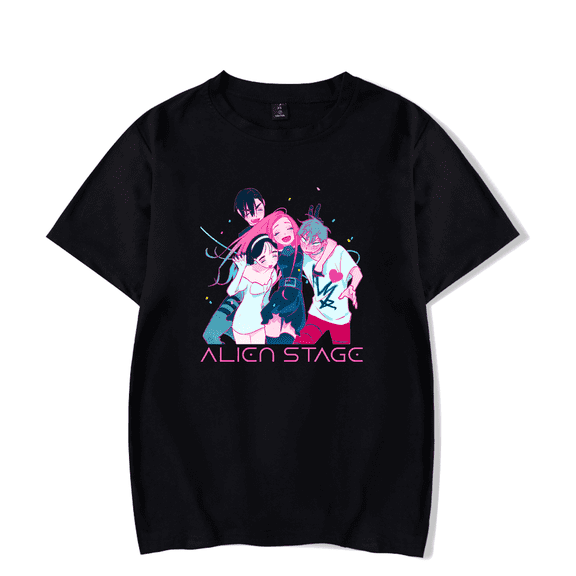 Alien Stage Merch T-Shirt Short Sleeve ALNST Casual Printed Harajuku T Shirts Unisex Top Tee