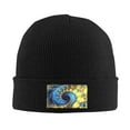 thumbnail image 2 of ZICANCN Knit Beanie Hat-Gold Fractal Vortex Winter Cap Soft Warm Classic Hats for Men Women Abstract Spiral, 2 of 8