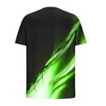thumbnail image 3 of Njagoc3 Mens Ombre Sports Print Short - Sleeve T - Shirt, Regular Fit, Moisture - Wicking Fabric, Summer Fitness & Running, Performance Top, 3 of 6