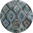 thumbnail image 2 of Addison Rugs Mayfield Premium Machine Washable Transitional Aztec Brown Round Rug, 8' x 8', 2 of 6