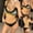 Black, variant on Two Piece Swimsuit for Women Scoop Neck Cut Out Front Lace Up Back High Cut Monokini Two Piece Swimsuit Corset Swimsuits for Women on Clearance