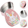 thumbnail image 5 of Twfbrm Easter Cookie Tin Box, Egg Shaped Bunny Pattern Tinplate Candy Box with Lids, Easter Decorative Candy Container Portable Biscuit Storage Case Snack Holder Party Favors for Kids Holiday Festival, 5 of 8
