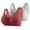 Multicolor, variant on Front Open Bras For Women Wirefree Button Non Steel Ring Hoop Gathered Breathable Nursing Underwear Solid Color With Thin Cup Adjustable Lace Pattern Women Daily Bras 2Pcs