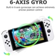 thumbnail image 3 of For Joypad (l/r) for Nintendo Switch Controller - Left and Right Wireless Remote Controller with Wrist Strap (White), 3 of 4