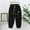 Black, variant on Pitauce Pants for Girls Cotton Elastic Waist Solid Color Fashion Casual Winter Keep Warm Fleece Lined Jogger Sweatpants Home Pants