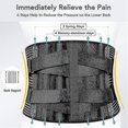 thumbnail image 3 of Cinturón médico de Soporte Lumbar para espalda, corsé ortopédico para cintura, corsé de postura para hombres y mujeres, entrenador de cintura de descompresión de columna vertebral, alivio del dolor, 3 of 5