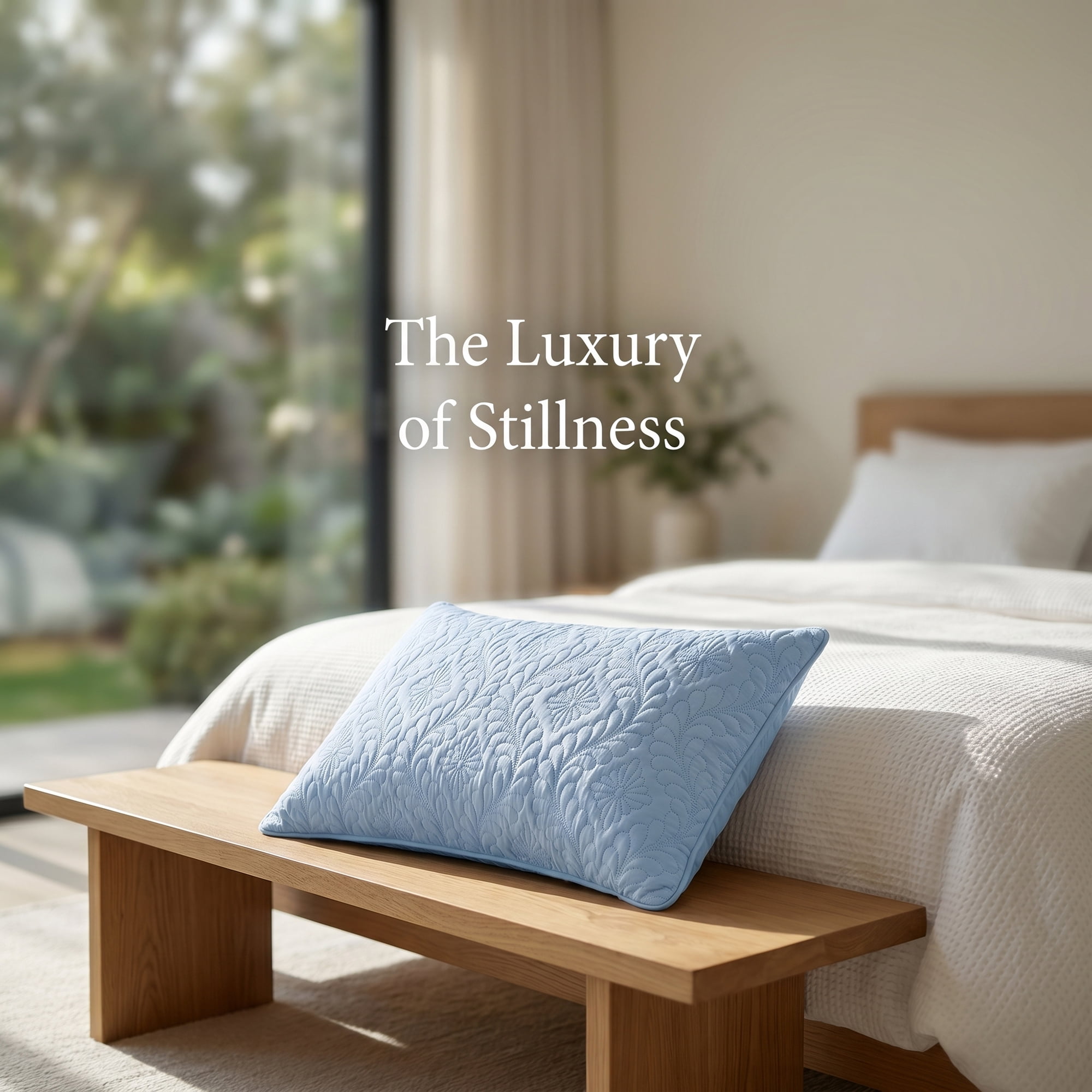 Unique Bargains Pillow Protectors with Envelope Standard Breathable Cotton Covers Blue B