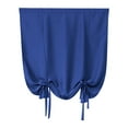 thumbnail image 2 of Roman Shade Curtain Beige Tie-Up Window Curtain Thermal Insulated Rod Pocket Shade for Small Windows Bathroom Kitchen,window curtain,roman shade,insulated curtain,Blue 2,1Pc, 2 of 5