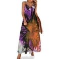 thumbnail image 1 of SLB Designs Orange Burst Vestido sin mangas Vestidos de verano para mujer 2024 Vestido de hadas Ropa de mujer Ropa de mujer, 1 of 7