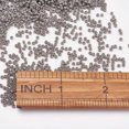 thumbnail image 3 of U8MO 933pcs/10g Glass Tiny Beads Round 11/0 Matte Opaque Finish Loose Beads 2x1.5mm-Gray, 3 of 3