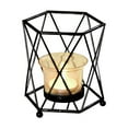 thumbnail image 2 of Portavelas de duradero Tealight Candlestick Pilar Candle Candleholder Oración Candle Pen Holder Pot Candelabros Stand para salón Negro 10x9x11cm BLESIY Portavelas candelita, 2 of 8