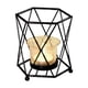 thumbnail image 1 of Ahueca hacia fuera de cristal candeliere Tealight candelieres Oración Portavelas Portalápices Olla para el dormitorio de Negro 10x9x11cm, 1 of 9