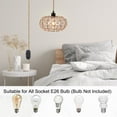 thumbnail image 5 of Plug in Pendant Light Woven Rattan Hanging Light with Dimmable On/Off Switch 15Ft Rope, 5 of 6