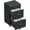 Black, variant on DEVAISE 3 Drawer File Cabinet with Lock & Wheels, Wood Printer Stand, Mobile Filing cabinets for Home Office, Fits Letter/A4 Size, White