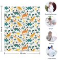 thumbnail image 4 of Colorful Dinosaurs Palm Trees Pattern Blanket,Comfortable Soft Lamb Wool Throw Blanket,All Season,Warm Lightweight Blankets for Sofa Bed Couch Living Room Chair,30"x40", 4 of 4