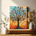 thumbnail image 6 of Colorful Tree of Life Decorative Painting/Canvas Art， Suitable for Living Room， Bedroom，Study Room， Art Gallery， Coffee Shop， and Restaurant Decor., 6 of 8
