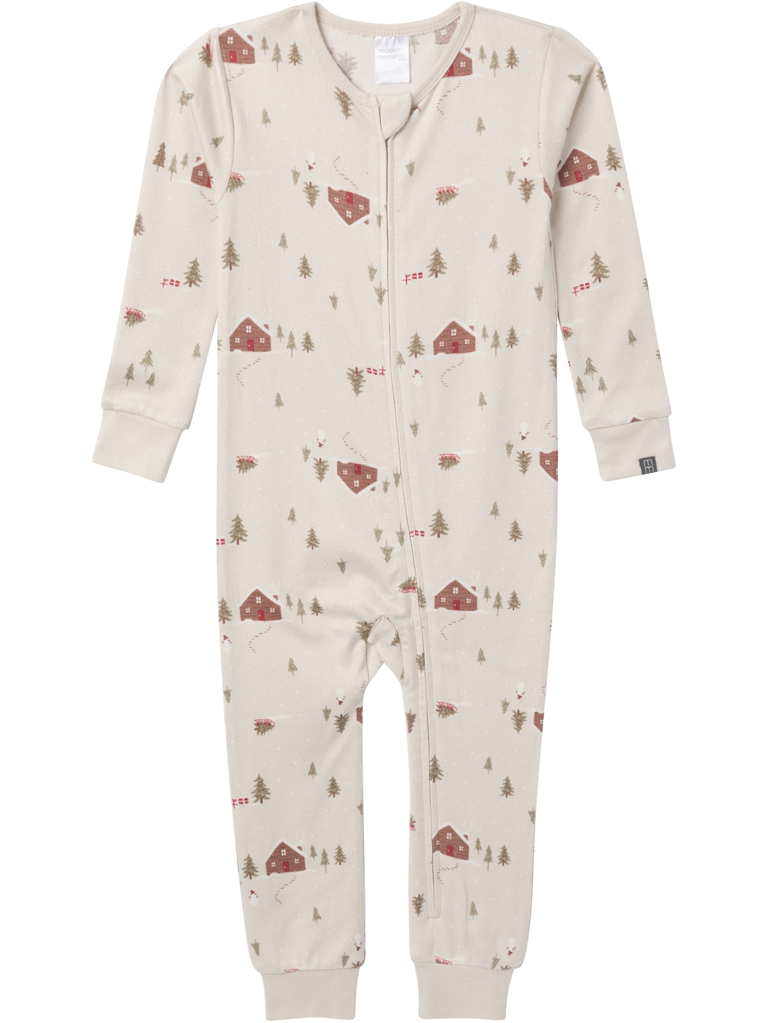 Modern Moments by Gerber Christmas One-Piece Pajamas, 2-Pack, Sizes 12 Months - 5T