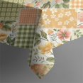 thumbnail image 5 of Pioneer Flower Floral Print Pattern Square Tablecloth,Waterproof Square Table Cover,Wipeable Spillproof Washable Table Cover for Home Kitchen Party Decor 42"X42"(107x107cm), 5 of 6