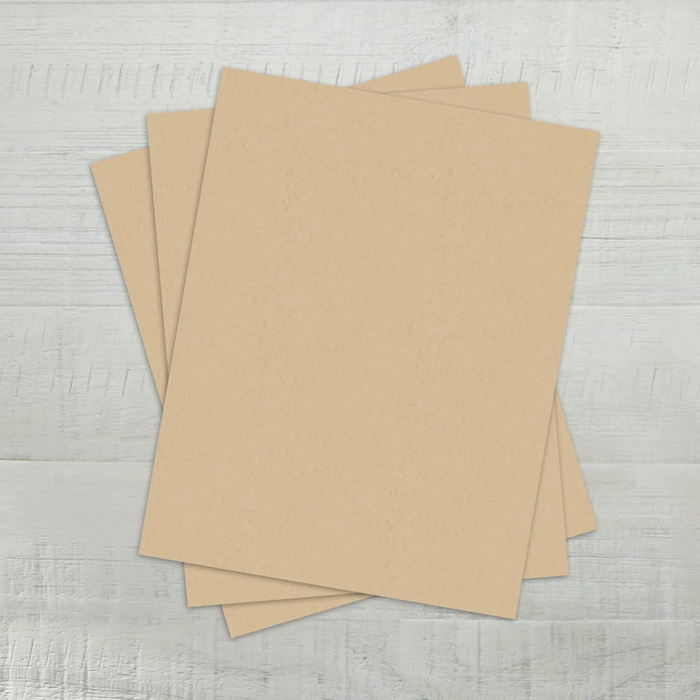 Pen + Gear Kraft Cardstock Paper, 8.5 x 11, 80 lb, Brown, 60 Sheets
