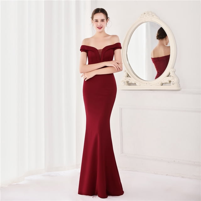 Vestido de novia Vestido corto rojo Vestido largo para casa Fiesta de compromiso