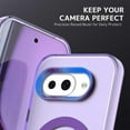 thumbnail image 4 of KOMI Magnetic Case Compatible for Google Pixel 9A Case Wireless Charging,[Compatible with MagSafe] Translucent Matte PC Thin Cover for Google Pixel 9A Phone Cases Clear 2025 Purple, 4 of 5