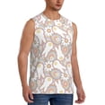 thumbnail image 2 of Fotbe Retro Hippie Groovy Easter bunny Men's Camiseta sin Mangas Estampada para Hombres, Playera Casual para Gimnasio, Entrenamiento, Playa-Medium, 2 of 7