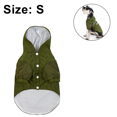 thumbnail image 2 of Poncho de lluvia ligero para perros con capucha y cintas reflectantes de seguridad, chaqueta impermeable para exteriores para perros MFZFUKR CPB-DE-LYY2156-1, 2 of 5