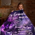 thumbnail image 5 of To My Grandson Blanket from Grandma, Wolf Design Fleece Throw with Bravery Quote, Inspirational Gift for Birthday or Graduation, Soft Cozy Quilt Blanket, 5 of 6