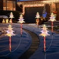 thumbnail image 7 of Christmas Solar Lights Star Christmas Tree Snowflake Modeling Multiple Lighting Modes Solar Floor Lights Holiday Outdoor Garden Patio Decoration One Tow Three, 7 of 7