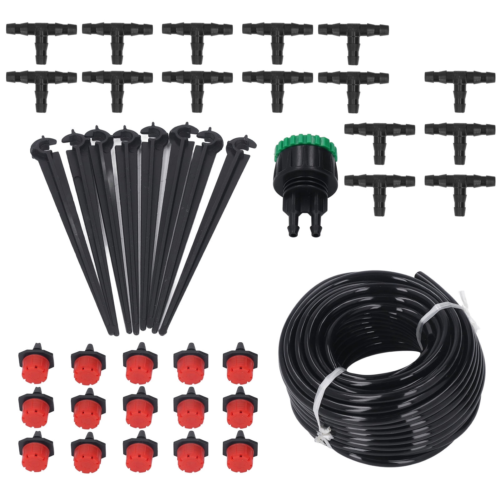 Garden Irrigation System, Automatic 49.2ft Length Plastic Cooling Easy