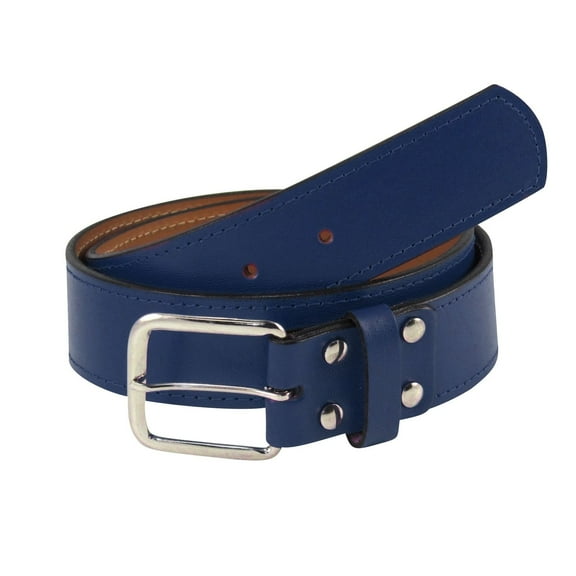 TCK Leather Sports Belt: Pro-Style Uniform Belt for Baseball & Softball (1.5") | Navy, Size 32