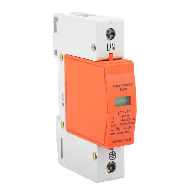 Dispositivo Pararrayos Doméstico NikouMX 1P 10kA-20kA 420vAC Dispositivo de Protección contra Sobretensiones
