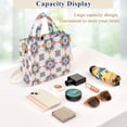 thumbnail image 5 of FORMRS Womens Corduroy Tote Bag Crossbody Shoulder Handbag with Pocket, Blue Abstract Pattern, 5 of 7