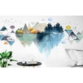 thumbnail image 4 of Farcauo 2 Set Mountain Wall Stickers & Murals Geometric Wall Decals Peel and Stick Arch Wall Stickers Tree Wall Decals for Living Room Bedroom Bathroom Door Restroom Roommates Vinyl Wall Art Sticker, 4 of 4